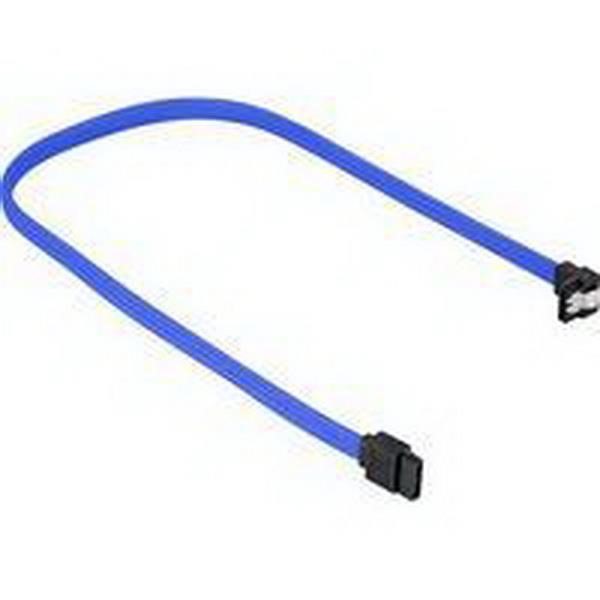 SHARKOON DATA TRANSFER SATA III CABLE 90 SLEEVE ° BLUE, 30 CM