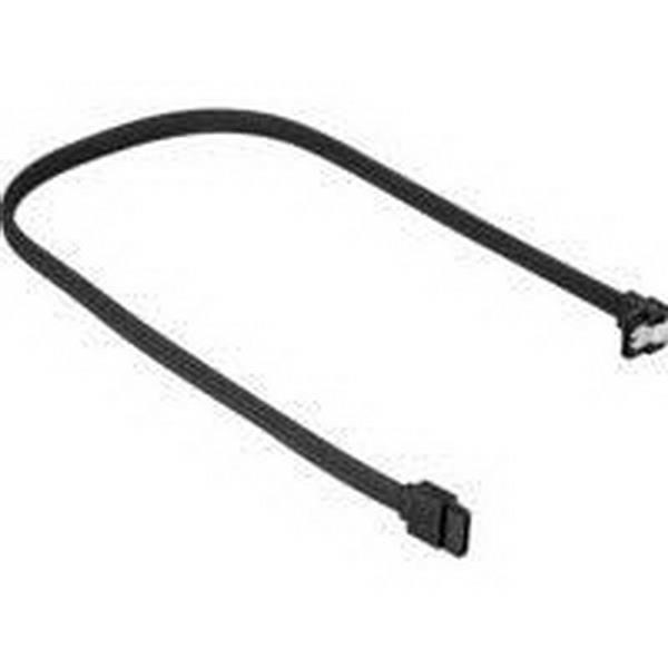 SHARKOON DATA TRANSFER SATA III CABLE 90 SLEEVE ° BLACK, 45 CM