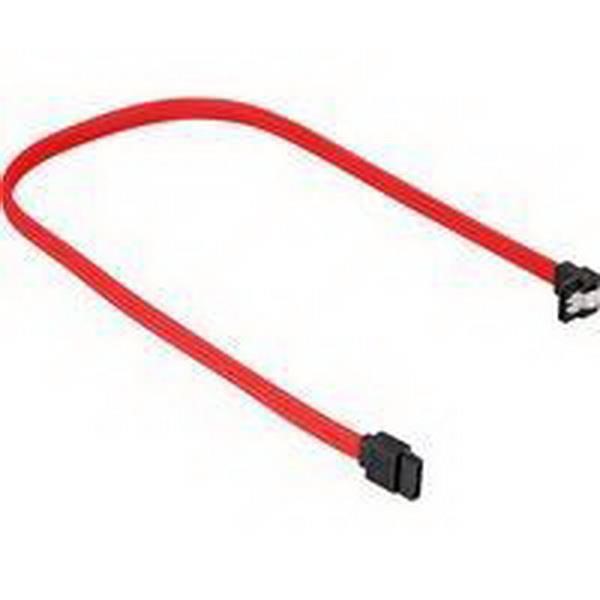 SHARKOON DATA TRANSFER SATA III CABLE 90 SLEEVE ° RED, 60 CM