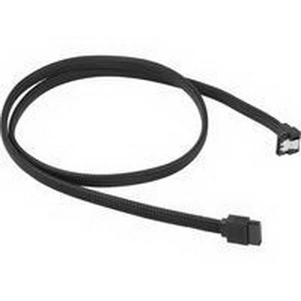SHARKOON DATA TRANSFER SATA III CABLE 90 SLEEVE ° BLACK, 75 CM