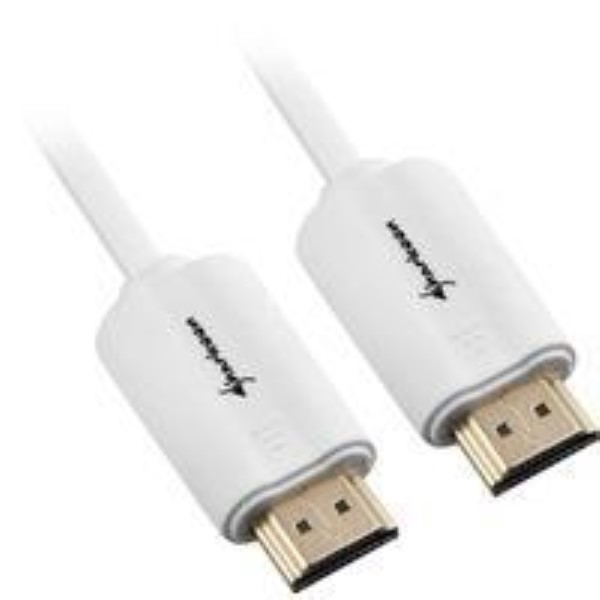 SHARKOON AUDIO / VIDEO CABLE HDMI PLUG HDMI PLUG WHITE, 1 METER, HDMI 2.0 4K