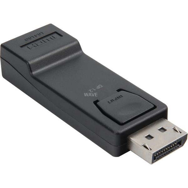 SHARKOON DISPLAYPORT 1.2 PLUG> HDMI FEMALE ADAPTER FOR CONNECTING A HDMI MONITOR TO A DISPLAY PORT FEMALE 1X DISPLAYPORT (PLUG) ON 1X HDMI (FEMALE) 15 CM BLACK 4044951020317