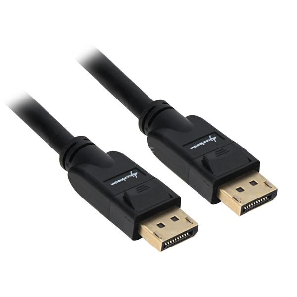 SHARKOON CABLE DISPLAY PORT 1.3  PLUG> PLUG  4K FOR CONNECTING A DISPLAY PORT MONITOR ON PC OR LAPTOP 1X DISPLAYPORT  PLUG  ON 1X DISPLAYPORT  PLUG  1 METER BLACK, 1 METER