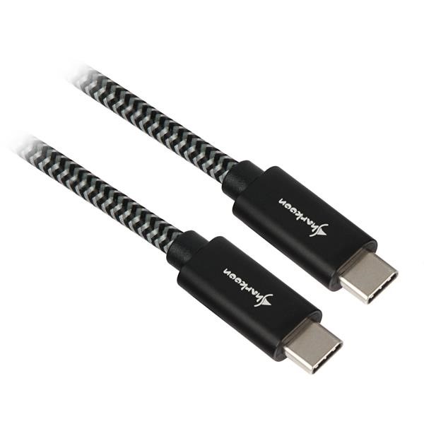 SHARKOON   USB 3.1 C-C BK/GY 1.0M ALU + BRAID