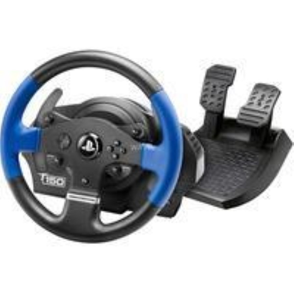 THRUSTMASTER STEERING WHEEL T150, STEERING WHEEL BLACK / BLUE