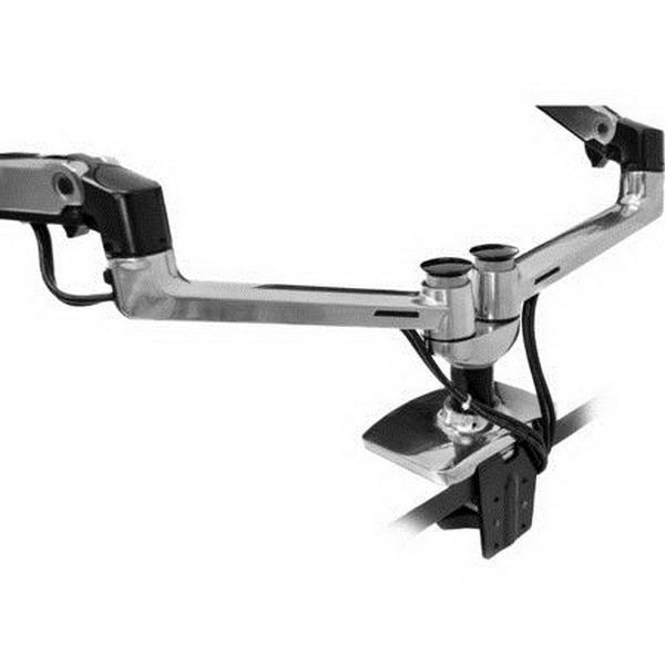 ERGOTRON LX DUAL SIDE-BY-SIDE ARM, FIXING / MONITOR ASSEMBLY FOR TWO TO DISPLAYS 61 CM  24 "  SILVER / BLACK