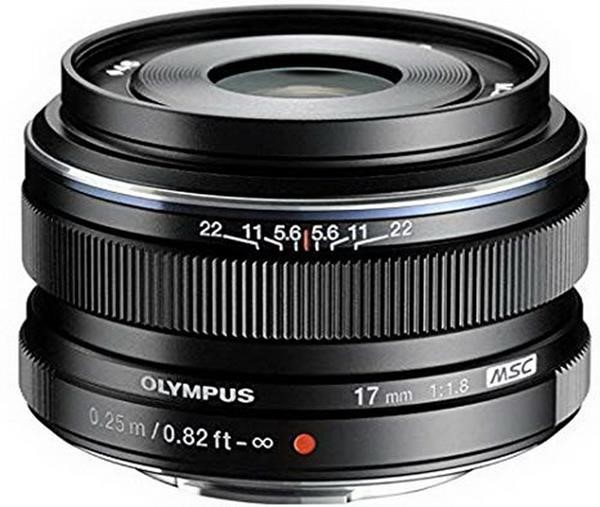 OLYMPUS 17MM 1:1.8 BLACK M.ZUIKO DIGITAL  EW-M1718  LENSE MICRO FT