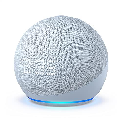 AMAZON ECHO DOT 5 BLUE WITH CLOCK B09B8RVKGW