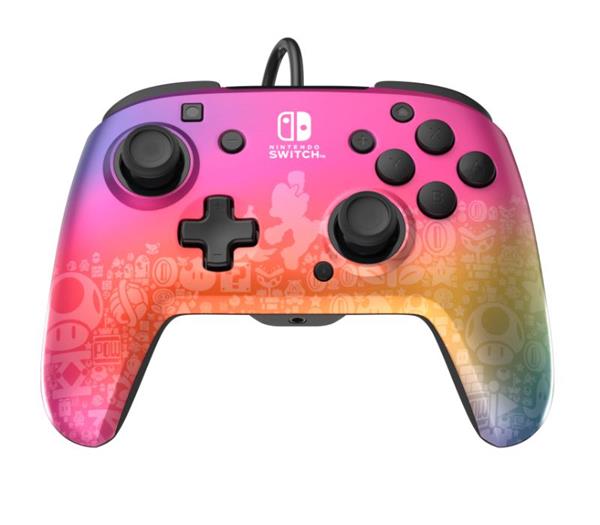 Pdp - Wired Controller For Nintendo Switch And Pc Mario Pink Rematch 500-134-Spctm