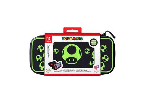 Pdp - Slim Deluxe Travel Case For Nintendo Switch 1Up Glow 500-224-1Up