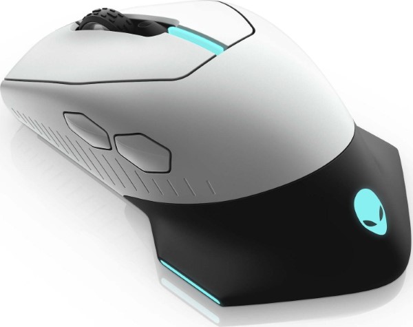 DELL ALIENWARE WIRED/WIRELESS GAMING MOUSE - AW610M - LUNAR LIGHT