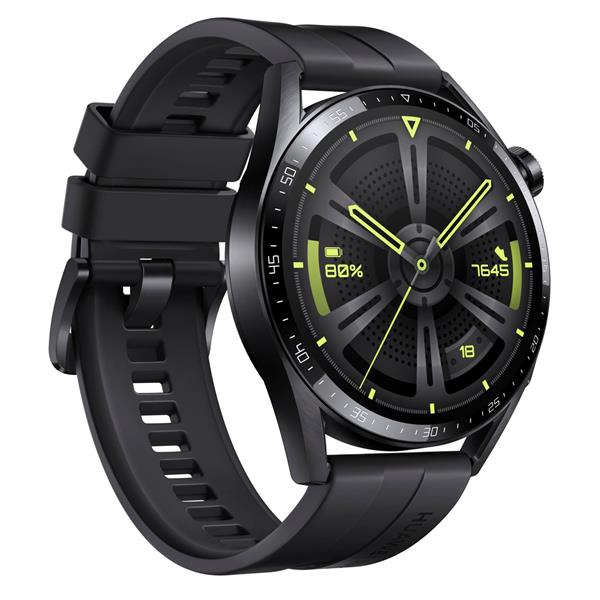 HUAWEI WATCH GT3  46MM  WITH FLUORELASTOME ARMBAND BLACK