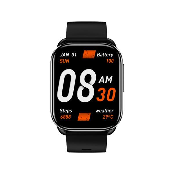 QCY WATCH GS S6 BLACK – 2,02″ LARGE TFT TOUCH, 320×502 60HZ, CALL BT SMART WATCH IPX8 14DAY