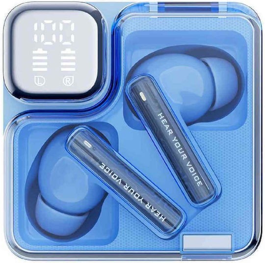 QCY Melobuds Neo Blue - TWS BT Earbuds with LED Display, Dual Connection, Anti-air calls 7h