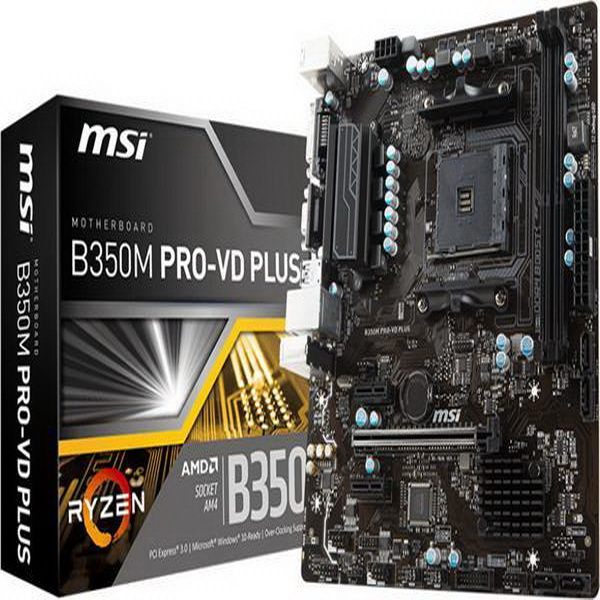 MSI B350M PRO-VD PLUS ONBOARD, 1X PCIE X16  MATX