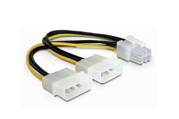 TRAGANT ADAPTER ΤΡΟΦΟΔΟΣΙΑ  6PIN  ΓΙΑ KAΡΤΑ ΓΡΑΦΙΚΩΝ PCI EXPRESS