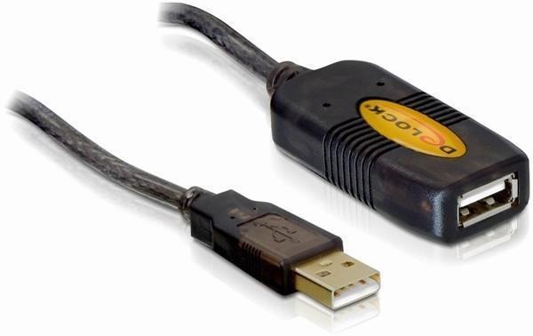 DELOCK 82446 CABLE USB 2.0 EXTENSION, ACTIVE 10M