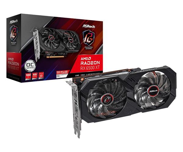 VGA ASRock Radeon RX 6500 XT 8GB Phantom Gaming OC