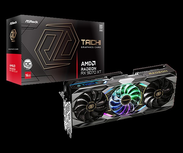 VGA ASRock Radeon RX 9070 XT 16GB Taichi OC