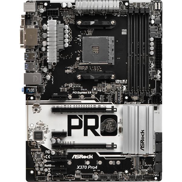ASROCK X370 PRO4, MAINBOARD ATX ONBOARD, 2X PCIE X16 AM4 AMD X370 90-MXB7T0-A0UAYZ