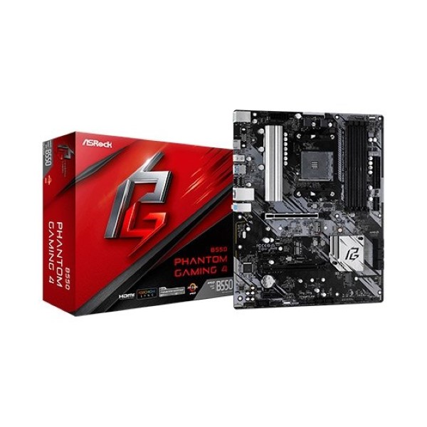 ASROCK MOTHERBOARD  AM4 B550 PHANTOM GAMING 4