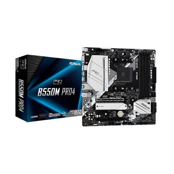 ASROCK MOTHERBOARD  AM4 B550M PRO4