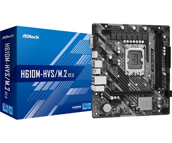 ASROCK H610M-HVS/M.2 R2.0 - MICRO ATX - LGA1700 SOCKET - H610