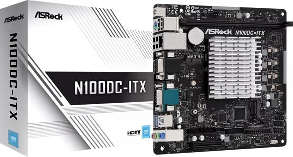 ASROCK N100DC-ITX INTEL CPU ONBOARD