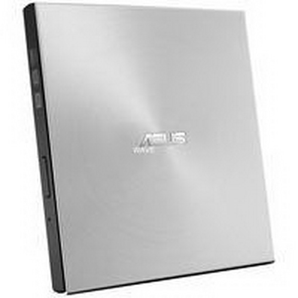 ASUS ZENDRIVE U7M, EXTERNAL DVD BURNER DVD  8 FACH , CD  24 FACH  DVD + R  8 FACH , DVD-R  8 FACH , CD-R  24 FACH  1X MINI USB 2.0 SILVER, M -DISC SUPPORT