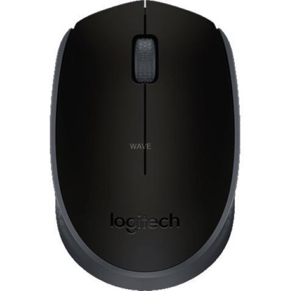 LOGITECH M171 WIRELESS MOUSE USB 3 BUTTONS VISUAL RECEIVER WITH INFRARED TECHNOLOGY BLACK