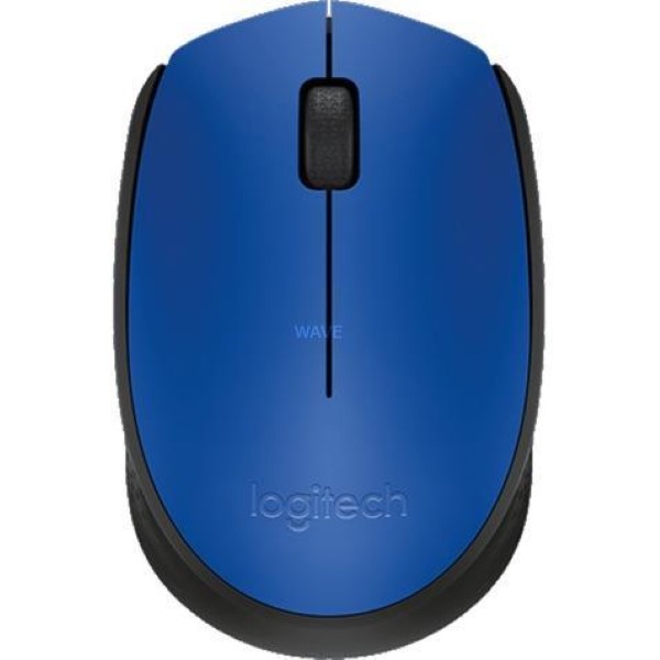 LOGITECH M171 WIRELESS MOUSE USB 3 BUTTONS VISUAL RECEIVER WITH INFRARED TECHNOLOGY BLUE