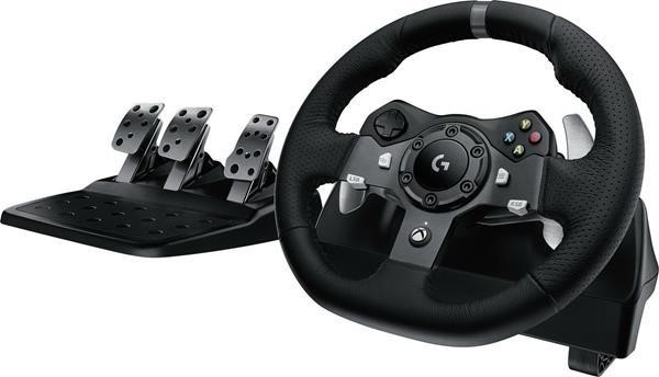 LOGITECH G920 DRIVING FORCE STEERING WHEEL USB CABLE 12 KEYS BLACK