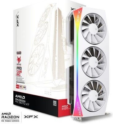 XFX Radeon RX 9070 XT 16GB GDDR6 Mercury OC White Gaming Editio