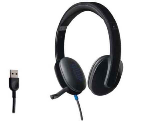 LOGITECH USB HEADSET H540 ON-EAR HEADSET HANDSET MACINTOSH, PC SYSTEMS BLACK BLACK, RETAIL