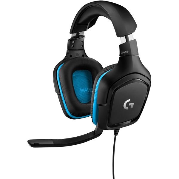 LOGITECH G432 GAMING HEADSET BLACK - BLUE