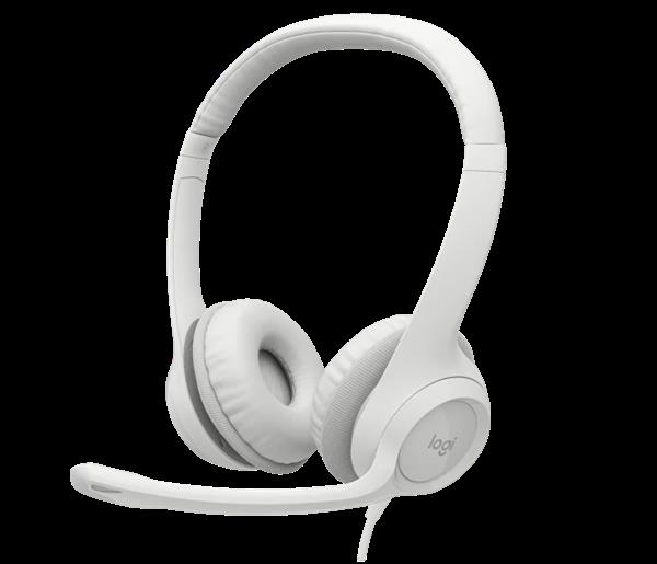 Logitech Headset Pc H390 Usb Offwhite 981-001286