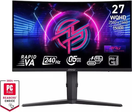 MSI MPG 275CQRXFDE VA HDR Curved Gaming Monitor 27" QHD 2560x1440 240Hz