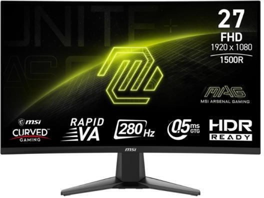 MSI MAG 276CXFDE VA Curved Monitor 27" FHD 1920x1080 280Hz  0.5ms GTG