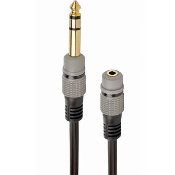 CABLEXPERT 6,35MM TO 3,5MM AUDIO ADAPTER CABLE 0,2M