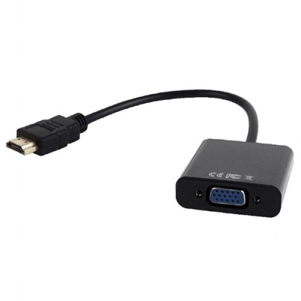 CABLEXPERT HDMI TO VGA AND AUDIO ADAPTER CABLE SINGLE PORTBLACK