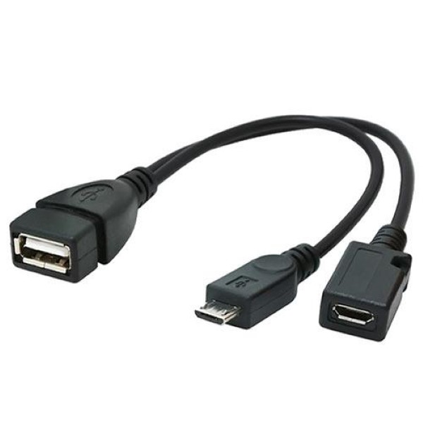 CABLEXPERT USB ADAPTER CABLE OTG AF + MICRO BF TO MICRO BM CABLE 0,15M