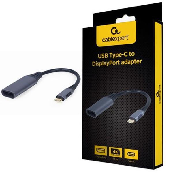CABLEXPERT USB TYPE-C TO DISPLAYPORT FEMALE ADAPTER SPACE GREY RETAIL PACK