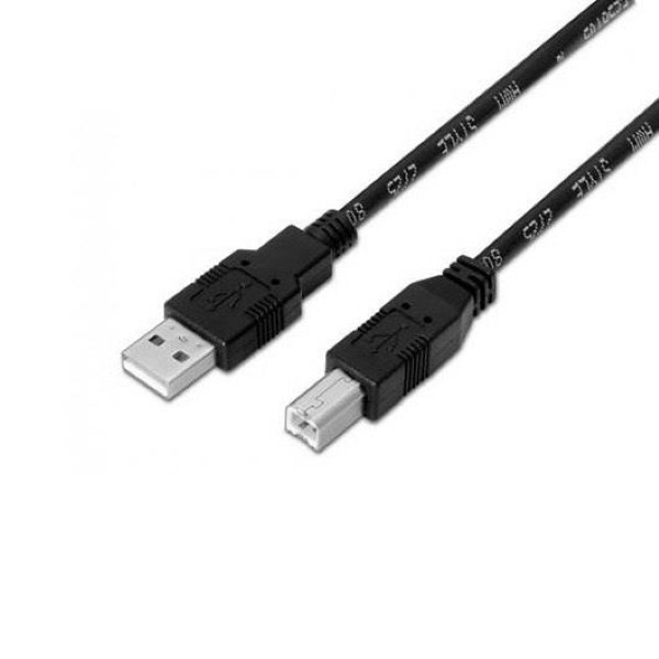 AISENS CABLE USB A  TO USB B  A101-0007 BLACK