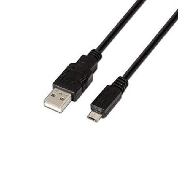 AISENS USB A  TO MINI USB B  2.0 1M BLACK