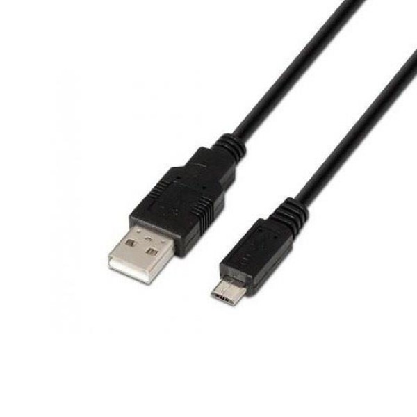AISENS USB A  TO MICRO USB B  2.0 0.8M BLACK