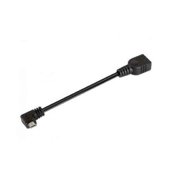 AISENS OTG CABLE RIGHT ANGLE USB  A  H MICRO USB  B  M 2.0 15CM
