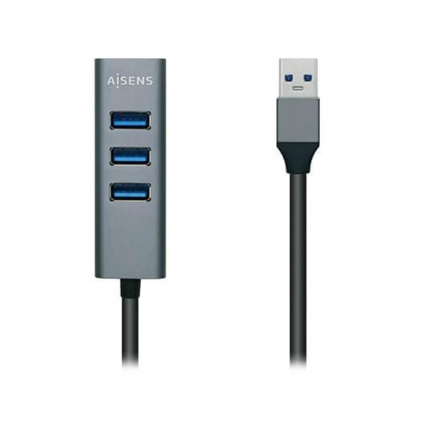AISENS USB HUB A  TO 4XUSB  A  3.0   10CM