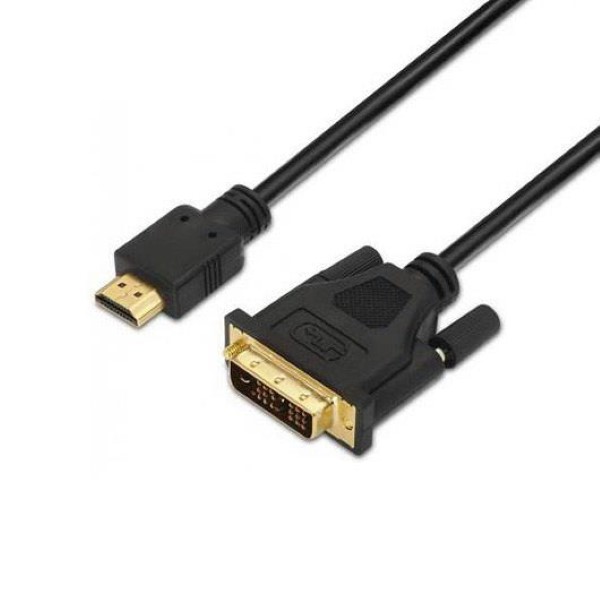AISENS CABLE DVI M TO HDMI M 1.8M BLACK