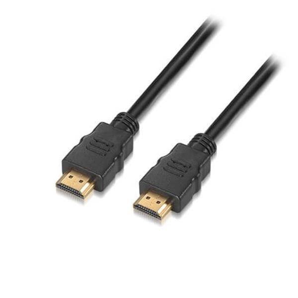 AISENS HDMI CABLE 2.0 PREMIUM A M TO HDMI A M  0.5 M 0.5 M/MALE-TO-MALE HIGH-SPEED/HIGH/4K/18GBPS/BLACK A120-0118