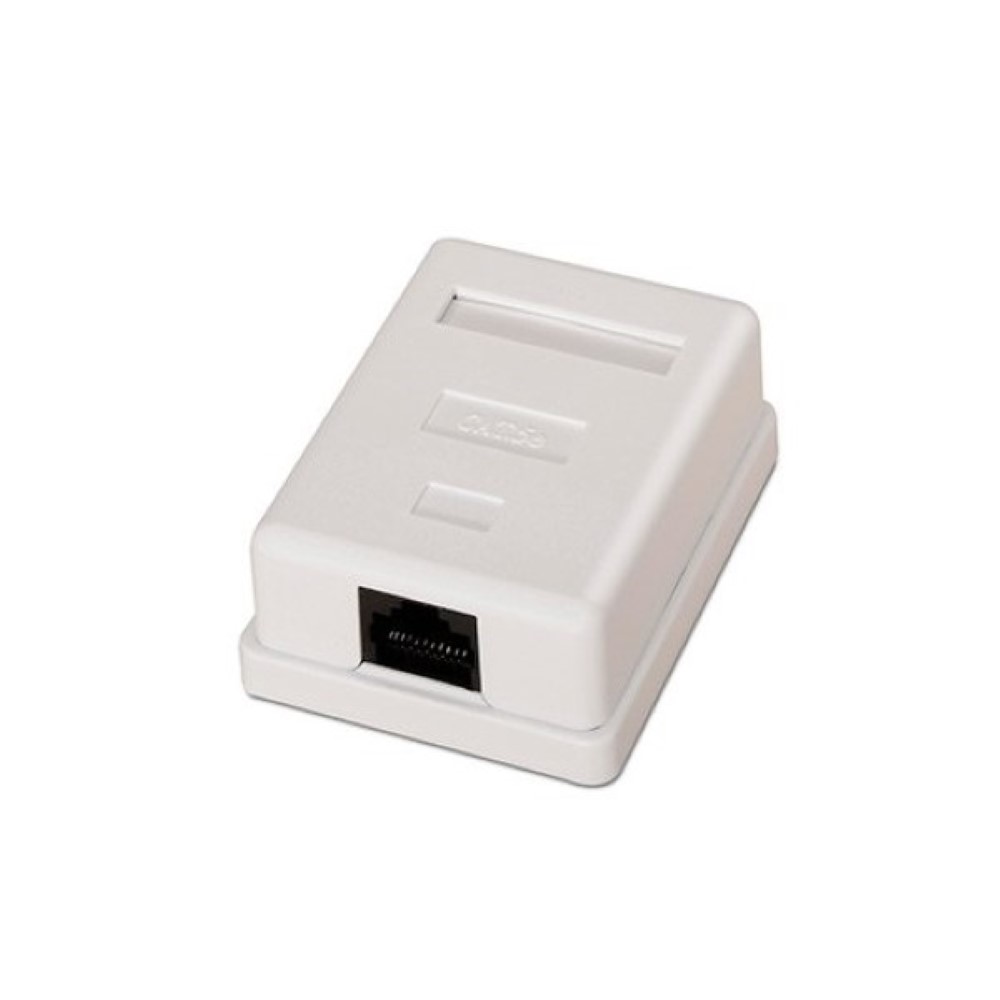 AISENS ROSETTE SURFACE 1XRJ45 CAT 5 WHITE UTP A138-0296